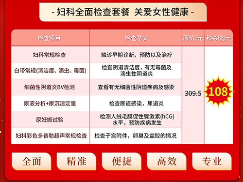 女性20、30、40、50歲必做婦科體檢項目